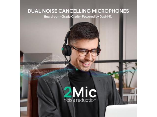 Yealink UH44 Teams Certified USB Headset with 2 Noise Cancelling Mics