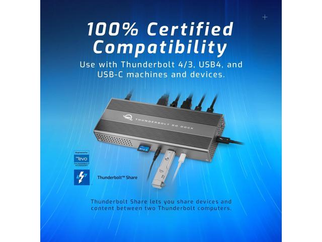 OWC 11-Port USB-C Thunderbolt Go Dock with 90W Charging OWCTB4DKG11P