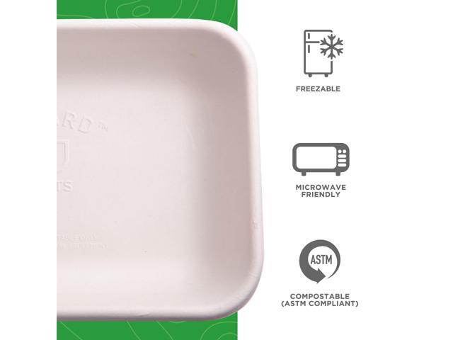 Eco-Products Vanguard Worldview Renewable and Compostable Sugarcane Take-Out Containers - 24 oz, 8 x 6 x 1 - White - 400/Carton EP-SCRC24NFA