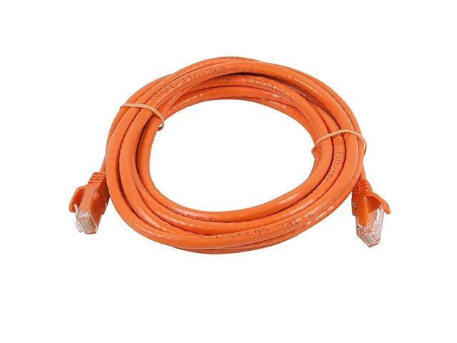 Monoprice Cat6 Ethernet Patch Cable - 14 Feet - Orange Network Internet Cord - Snagless RJ45, Stranded, 550Mhz, UTP, Pure Bare Copper Wire, 24AWG...