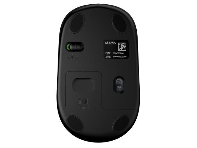 Logitech - M325s Wireless Optical Compact Ambidextrous Mouse - Wireless - Black - image 2