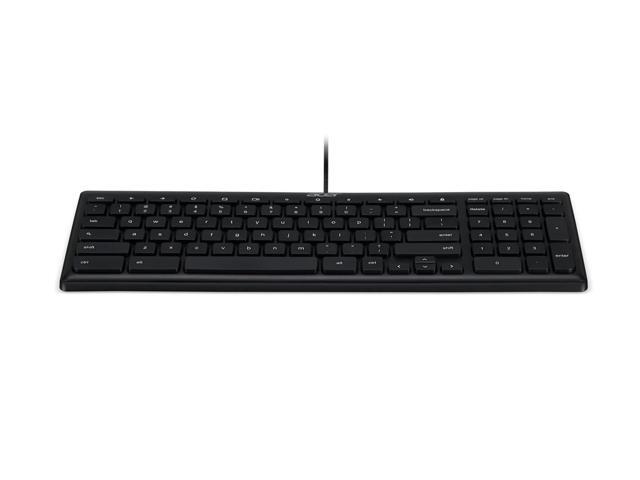 Acer AKB910 Wired USB Keyboard - Compact Design, Full-Size Keys, Chrome OS Compatible - Black
