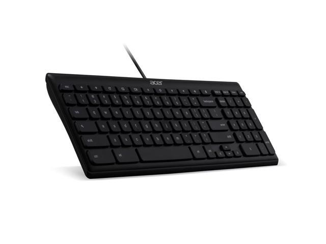 Acer AKB910 Wired USB Keyboard - Compact Design, Full-Size Keys, Chrome OS Compatible - Black