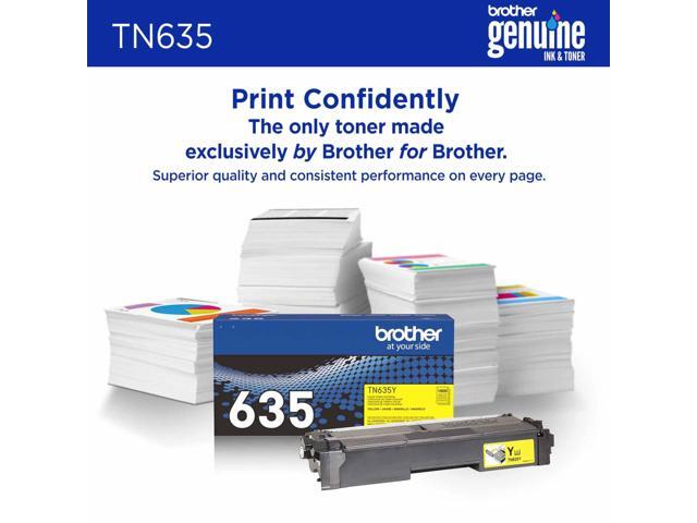 Brother TN635Y Original Standard Yield Laser Toner Cartridge Yellow 1 Pack