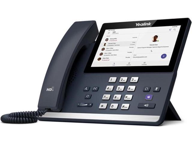 Yealink MP56 E2 Zoom IP Phone Corded Corded/Cordless Bluetooth Wi-Fi Wall Mountable Stand Mountable Classic Gray