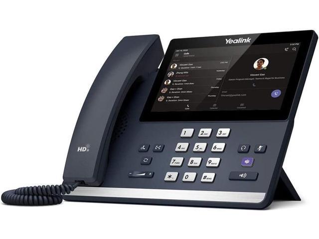 Yealink MP56 E2 Zoom IP Phone Corded Corded/Cordless Bluetooth Wi-Fi Wall Mountable Stand Mountable Classic Gray
