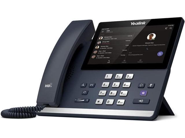 Yealink MP56 E2 Zoom IP Phone Corded Corded/Cordless Bluetooth Wi-Fi Wall Mountable Stand Mountable Classic Gray