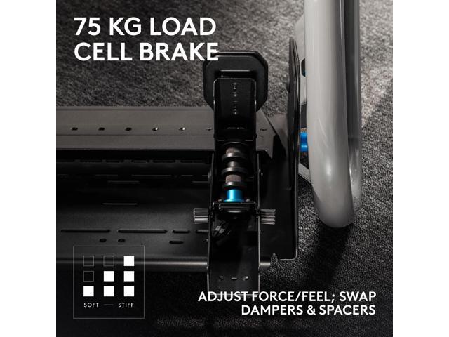 Logitech - RS Pedals Sim Racing Pedals with 75 kg Load Cell Brake and Adjustable Pedal Positions - Black - image 2