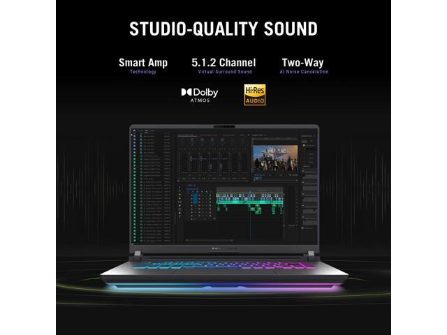 ASUS - ROG Strix G16 16" FHD+ 165Hz Gaming Laptop - Intel Core i7-14650HX - 16GB RAM - NVIDIA GeForce RTX 5050 - 1TB SSD - Eclipse Gray - image 7