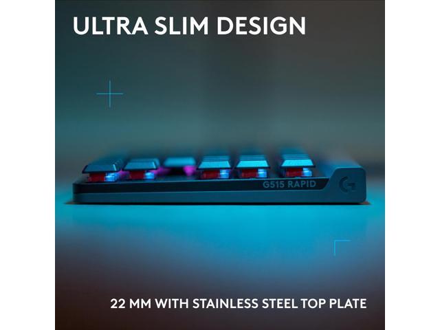 Logitech - G515 RAPID TKL Wired Mechanical Analog Low-Profile Switch Gaming Keyboard with LIGHTSYNC RGB - Black - image 11