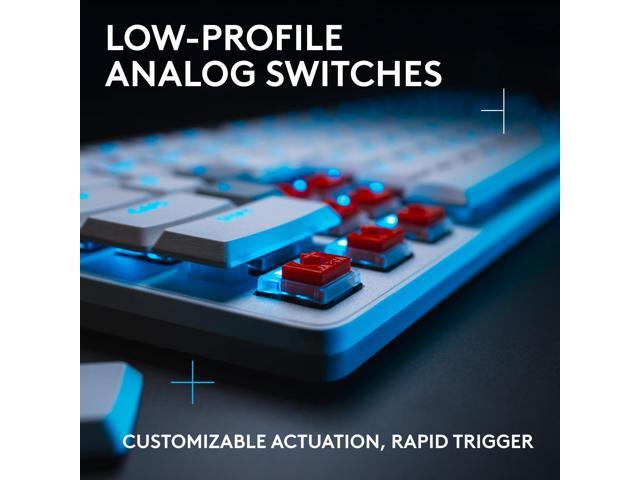 Logitech - G515 RAPID TKL Wired Mechanical Analog Low-Profile Switch Gaming Keyboard with LIGHTSYNC RGB - White - image 10