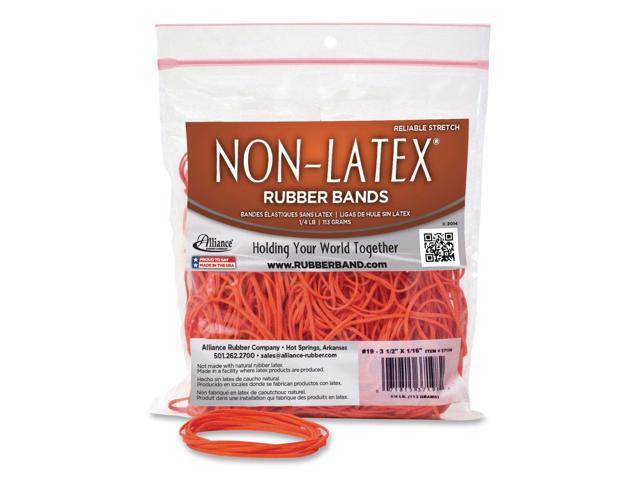 Non-Latex Rubber Bands Size #19 Orange 360/Pack 37198
