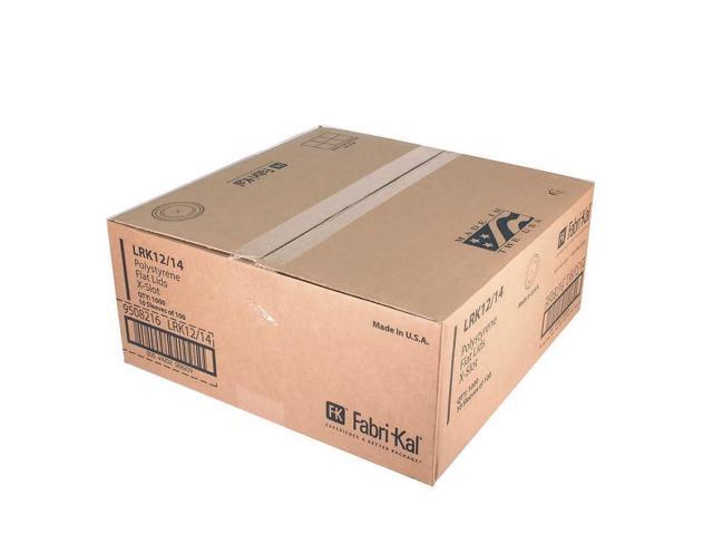 Kal-Clear/Nexclear Drink Cup Lids Flat X-Style Straw Slot Fits 12 oz to 14 oz Cold Cups Plastic Translucent 1000/CT 9508216