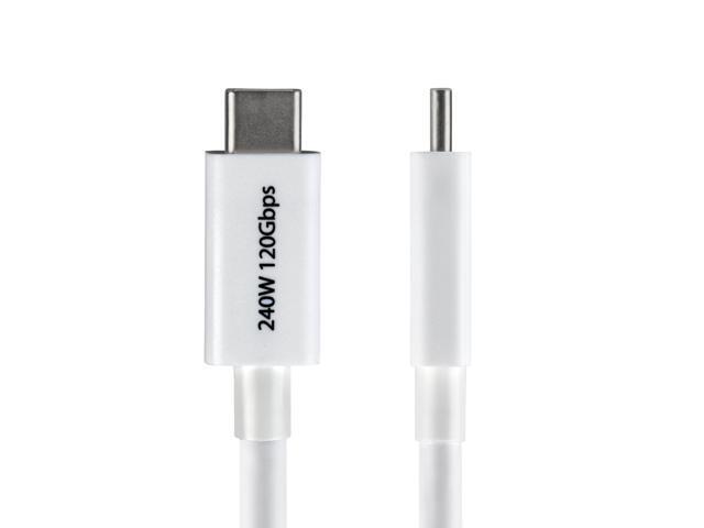 StarTech 3ft 1m Thunderbolt 5 Cable 80Gbps/120Gbps 240W PD 8K 60Hz Certified Thunderbolt Cable White