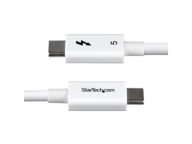 StarTech 3ft 1m Thunderbolt 5 Cable 80Gbps/120Gbps 240W PD 8K 60Hz Certified Thunderbolt Cable White