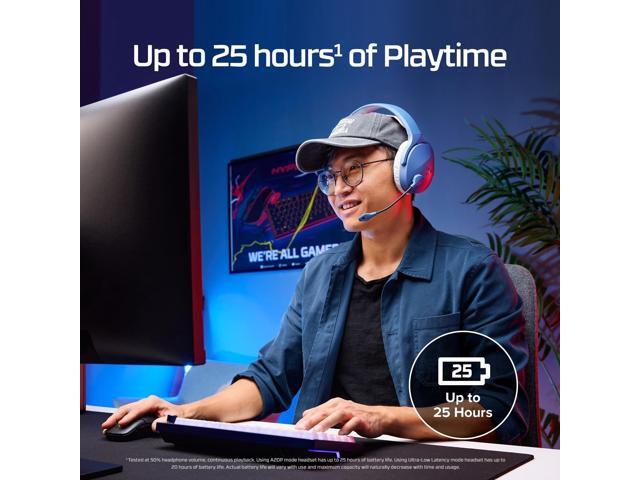 HyperX - Cloud Jet Dual Wireless Gaming Headset for PC, Mac, PS5, PS4, and Mobile - Black - image 11