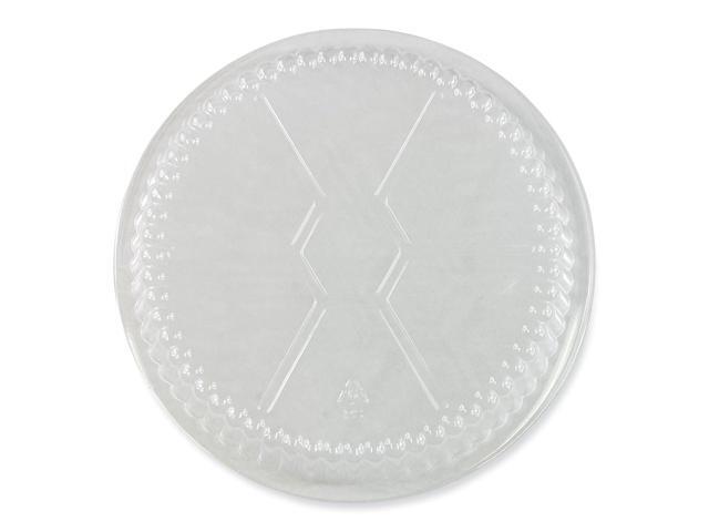 Round Aluminum To-Go Container Lids Dome Lid 7' Diameter Clear Plastic 500/Carton BWKROUND7CLID