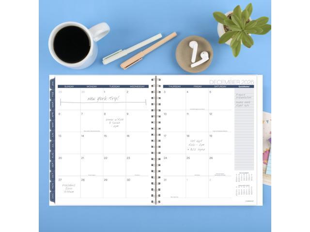 Cambridge 2026 Planner, Weekly & Monthly, 8-1/2' x 11', Large, Abyss 1756-905-26