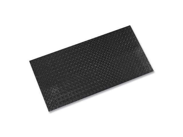 Tuff-Spun Foot-Lover Diamond Surface Mat Rectangular Black Diamond Embossed Surface 36' x 60' FL3660KD