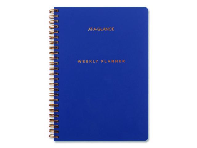 Signature Lite Academic Weekly Monthly Planner Blue Cover 12-Month July to June: 2025 to 2026 YP20LA20