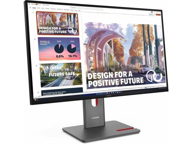Lenovo - ThinkVision 27" IPS LED QHD (2560x1440) 24Hz - 120Hz Monitor (HDMI, USB, DP) - Black - image 10