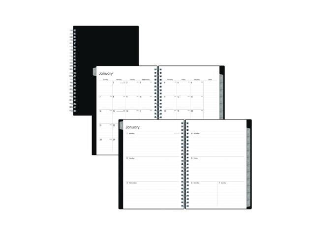 Enterprise Weekly/Monthly Notes Planner 8.63' x 5.88' Black Cover 12-Month Jan to Dec: 2026 BLS131793