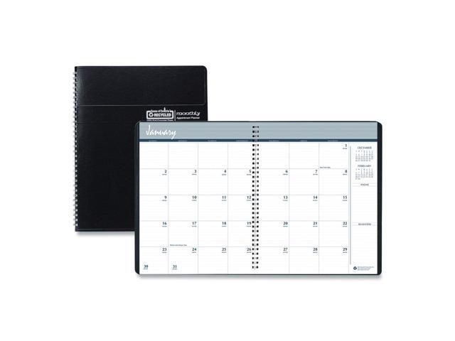 House of Doolittle Ruled Monthly Planner 14-Month 8.75x6.88 Black 2026