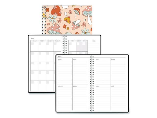 Recycled Non-Dated Monthly/Weekly Planner Mushrooms Multicolor Cover Undated 212140