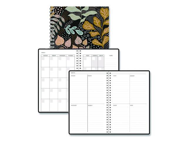 Recycled Non-Dated Monthly/Weekly Planner Fall Floral Multicolor Cover Undated 212147