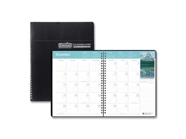 House of Doolittle Earthscapes Full-Color Monthly Planner 11x8.5 Black 2026
