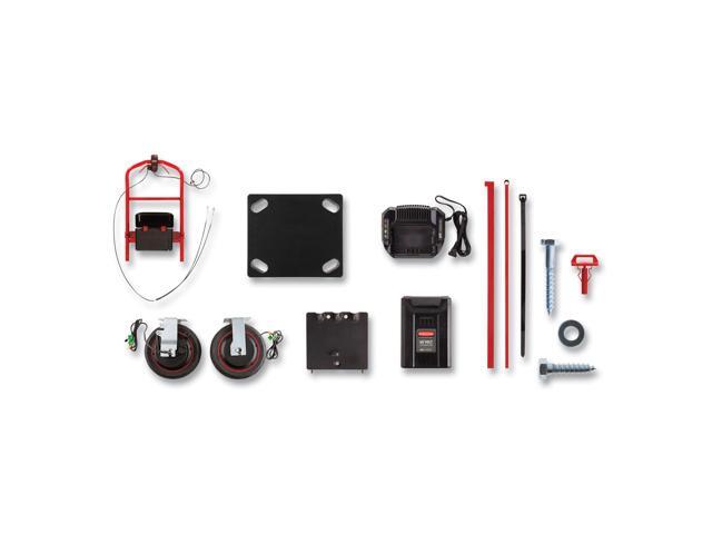 Motorized Kit for 24' x 48' Platform Trucks Medium DC Motor 60 V Lithium-Ion Battery 0.5 mph to 3 mph Black/Red 2173663