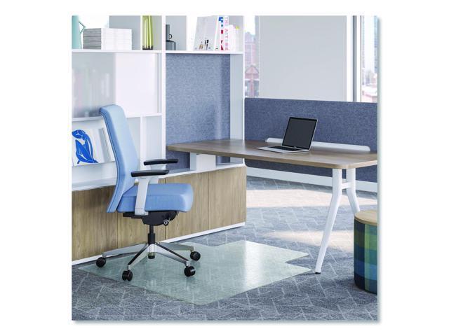 Deflecto OceanMat Carpet Chair Mat for Flat Pile Carpeted Floors - Rectangular with Lip Straight Edges - 36' x 48' - Clear CM1K112OCB