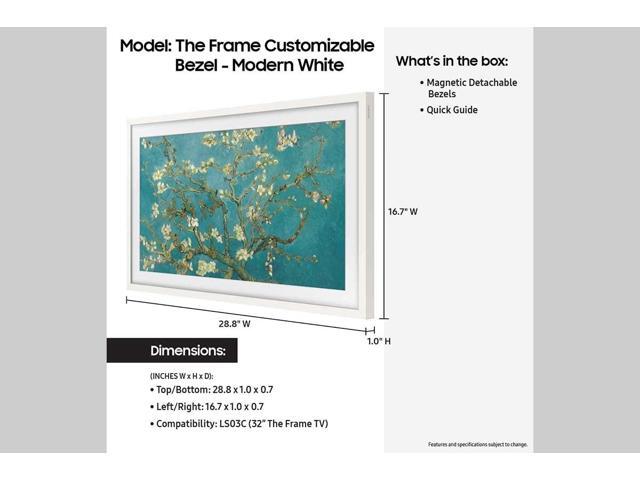 Samsung - 32” The Frame Customizable Bezel - Modern Brown - image 9