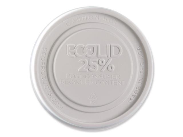 EcoLid Evolution World Food Lid Fits 12-32oz Containers White 500Ct EPBRSCLIDL
