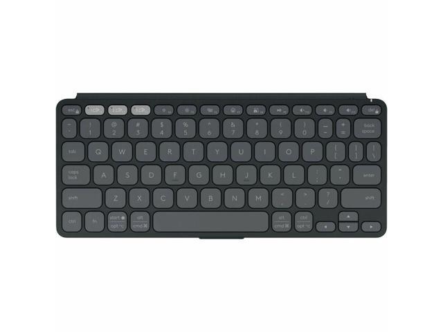 Logitech - Keys-To-Go 2 Slim Portable Bluetooth Keyboard for Tablet With Built-in Cover - Graphite
