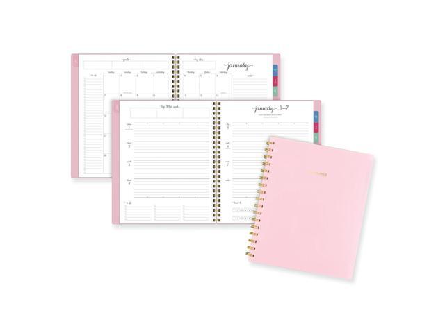Harmony Weekly/Monthly Poly Planner 8.81x7.88 Pink Cover 13-Month Jan to Jan: 2026