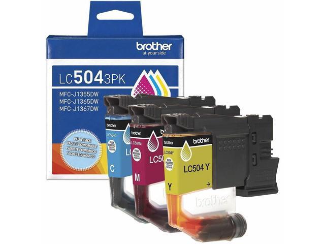 Brother Genuine LC5043PK Standard Yield Cyan, Magenta, and Yellow Ink Cartridges