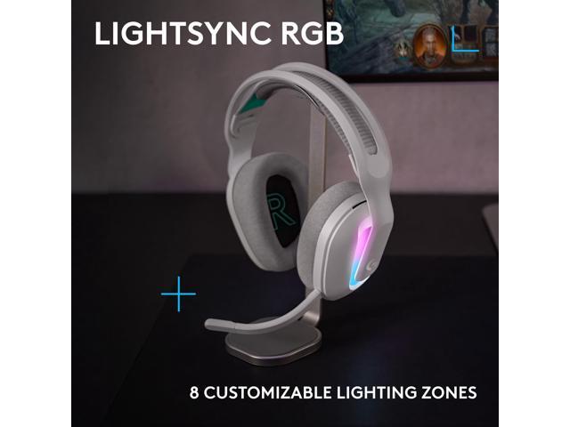 Logitech - G522 LIGHTSPEED Wireless Bluetooth Over-the-Ear Gaming Headset for Windows - White - image 10