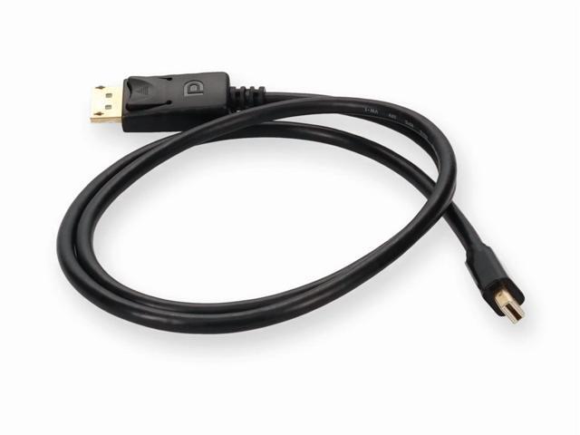 AddOn MINIDP2DP12MM3 3ft M/M Displayport 1.2 Cable - Black