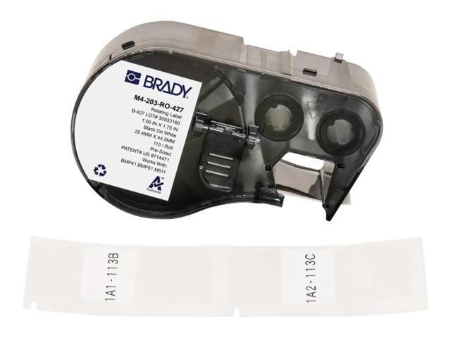 Brady Self-Laminating Vinyl Wrap Around Labels with Ribbon