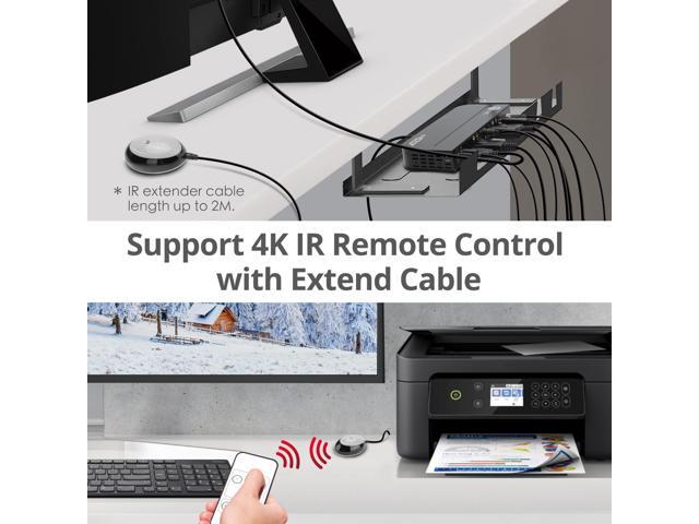SIIG 2x1 DisplayPort 4K KVM USB 3.0 Switch with Remote Control CEKV0C11S1
