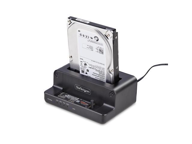 StarTech M.2 NVMe to 2.5/3.5' SATA Drive Duplicator, Dual Bay Standalone SSD Cloner/Drive Dock, Bidirectional NVMe to SATA / SATA to NVMe, Up to...