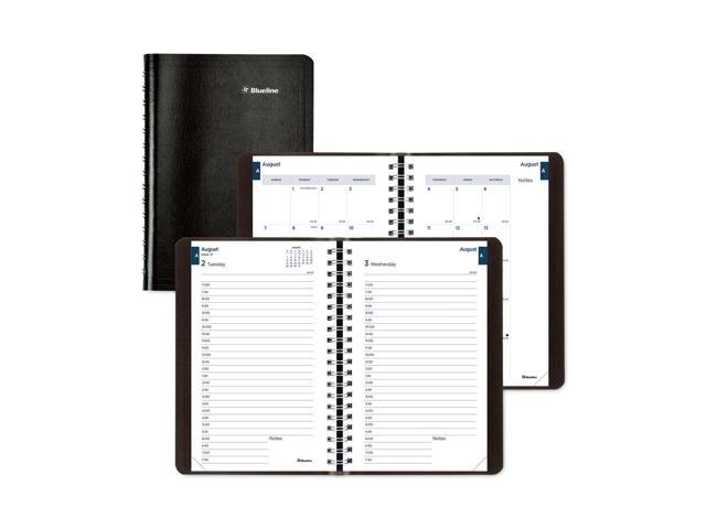 Blueline Academic Daily/Monthly Planner 8 x 5 Black 2025 to 2026 CA201BLK