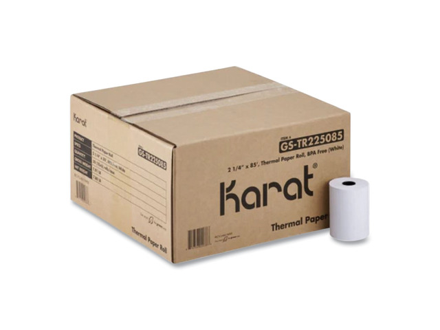 Thermal Paper Rolls 2.25' x 85 ft White 50 Rolls/Carton GSTR225085
