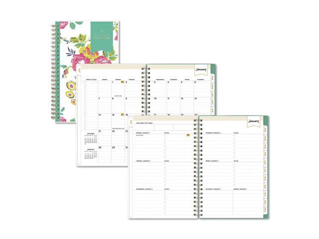 Blue Sky Day Designer Weekly/Monthly Planner 8x5 White/Floral 2026 BLS103619