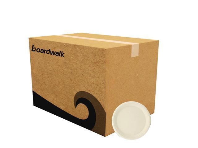 Bagasse PFAS-Free Dinnerware Plate Sugarcane 10' dia Tan 500/Carton BWKPLATE10NPFA