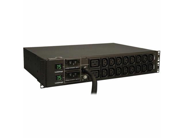 Tripp Lite PDUMH30HV6 5.8kW Single-Phase Metered PDU 2U 5.8kW Single-Phase Metered PDU - 16 C13 & 2 C19 Outlets (208/240V), L6-30P Input, 1.8 m...