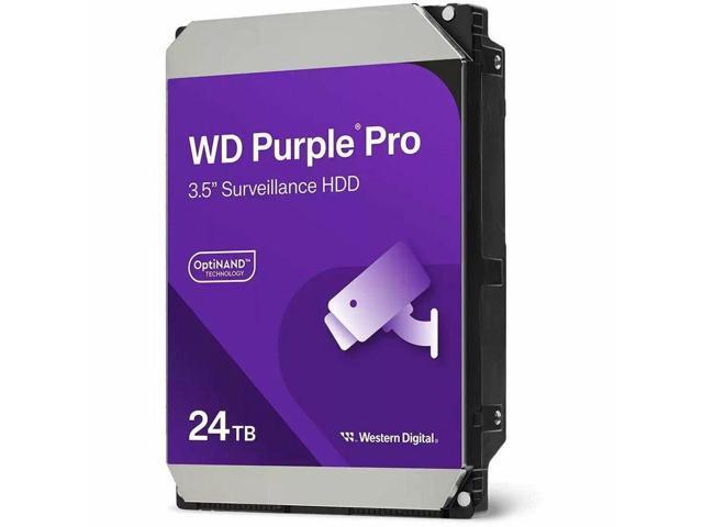 Western Digital WD241PURP 24 TB Hard Drive - 3.5' Internal - SATA (SATA/600) Video - Surveillance Systems, Cloud Storage Device Supported