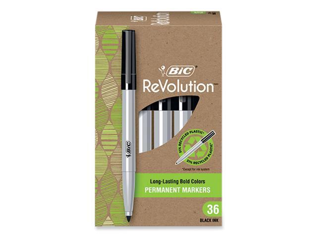 BIC Ecolutions Permanent Marker Fine Tip Black 36Pk PMER36BLK