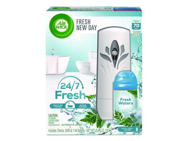 Freshmatic Life Scents Starter Kit 5.89 oz Fresh Waters Refill/AA Battery 4 Kits/Carton 6233888413
